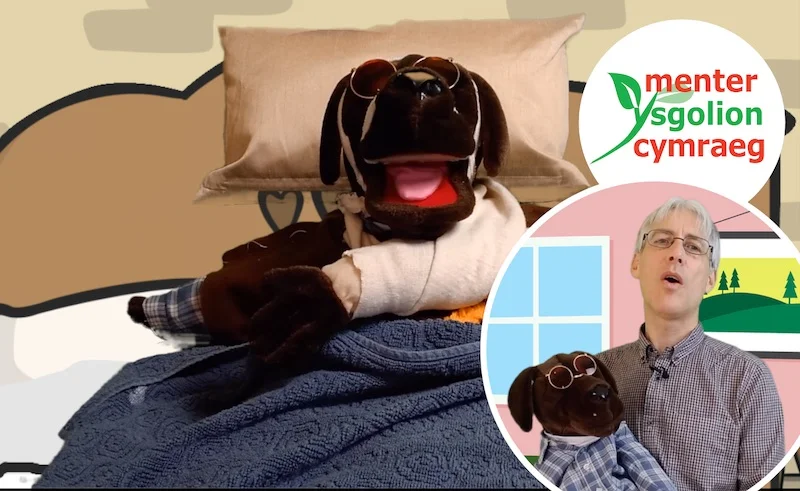 The Good Enemy - Mr Colman and Doug presenting a home assembly video